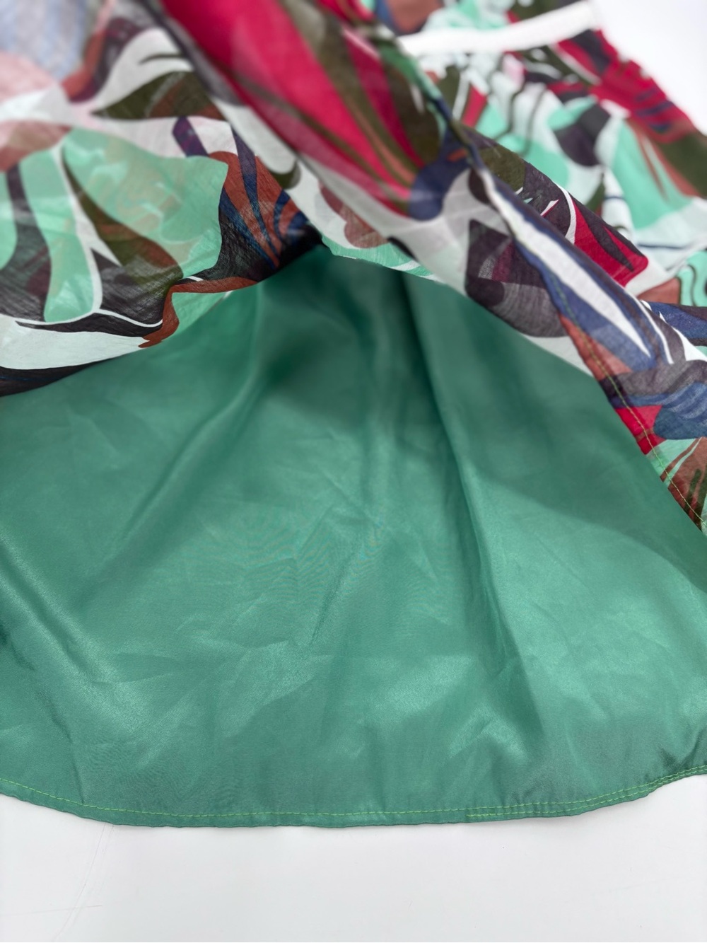 Missoni Halter High-Low Dress in Teal, Red, Green, Black - Picture 9 of 13